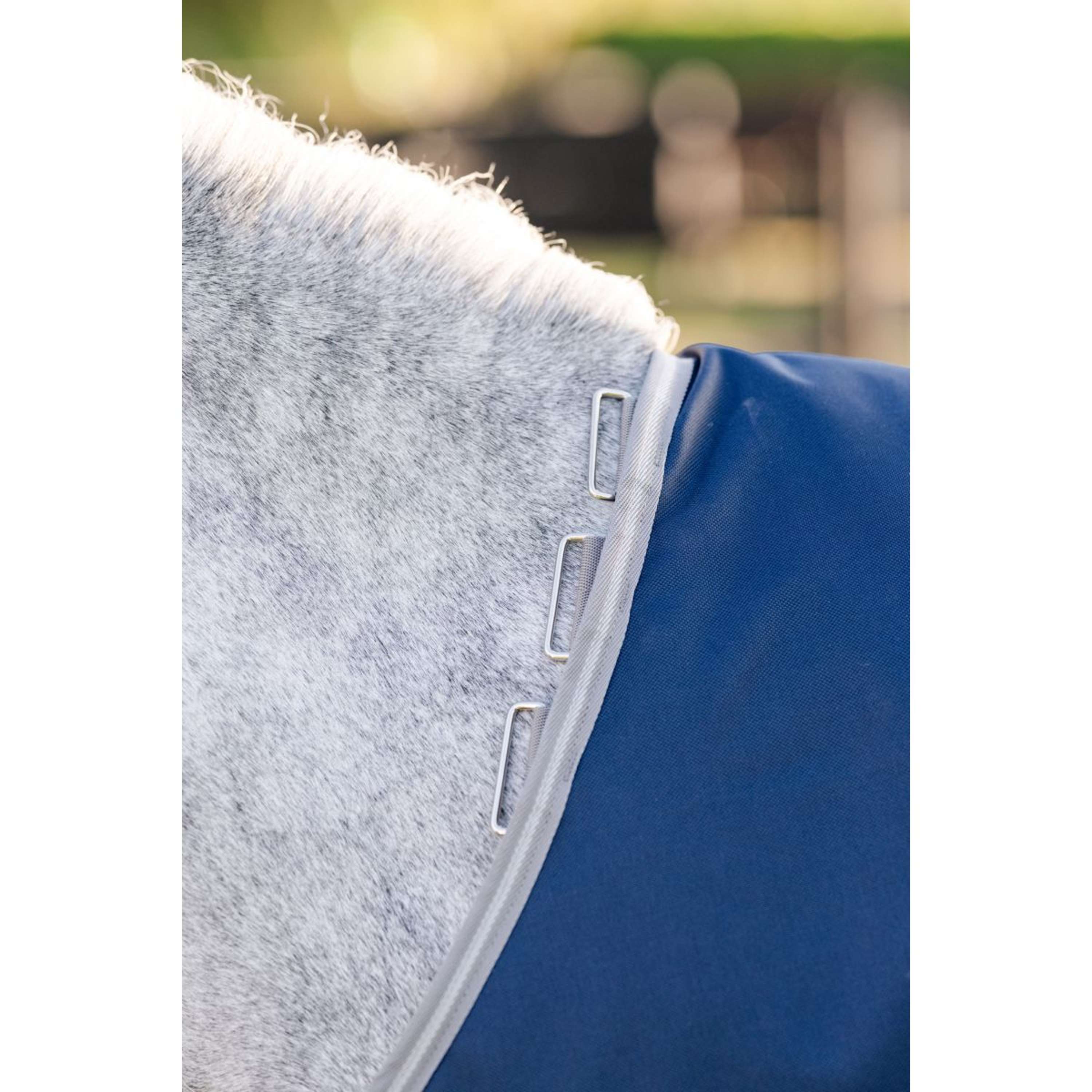 Amigo Turnout 1200D Pony 50g Navy/Titanium Grey/Silver