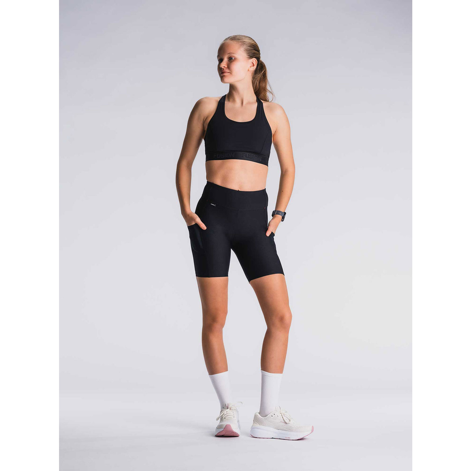Fusion Run Shirt Korte Legging Set Dames