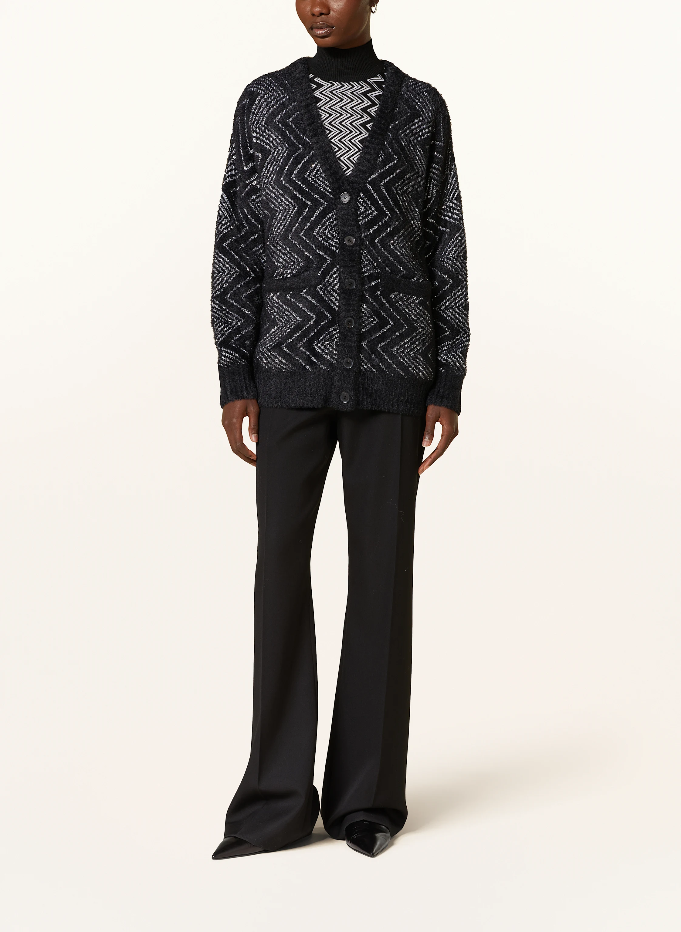 MISSONI Oversized-Strickjacke mit Pailletten