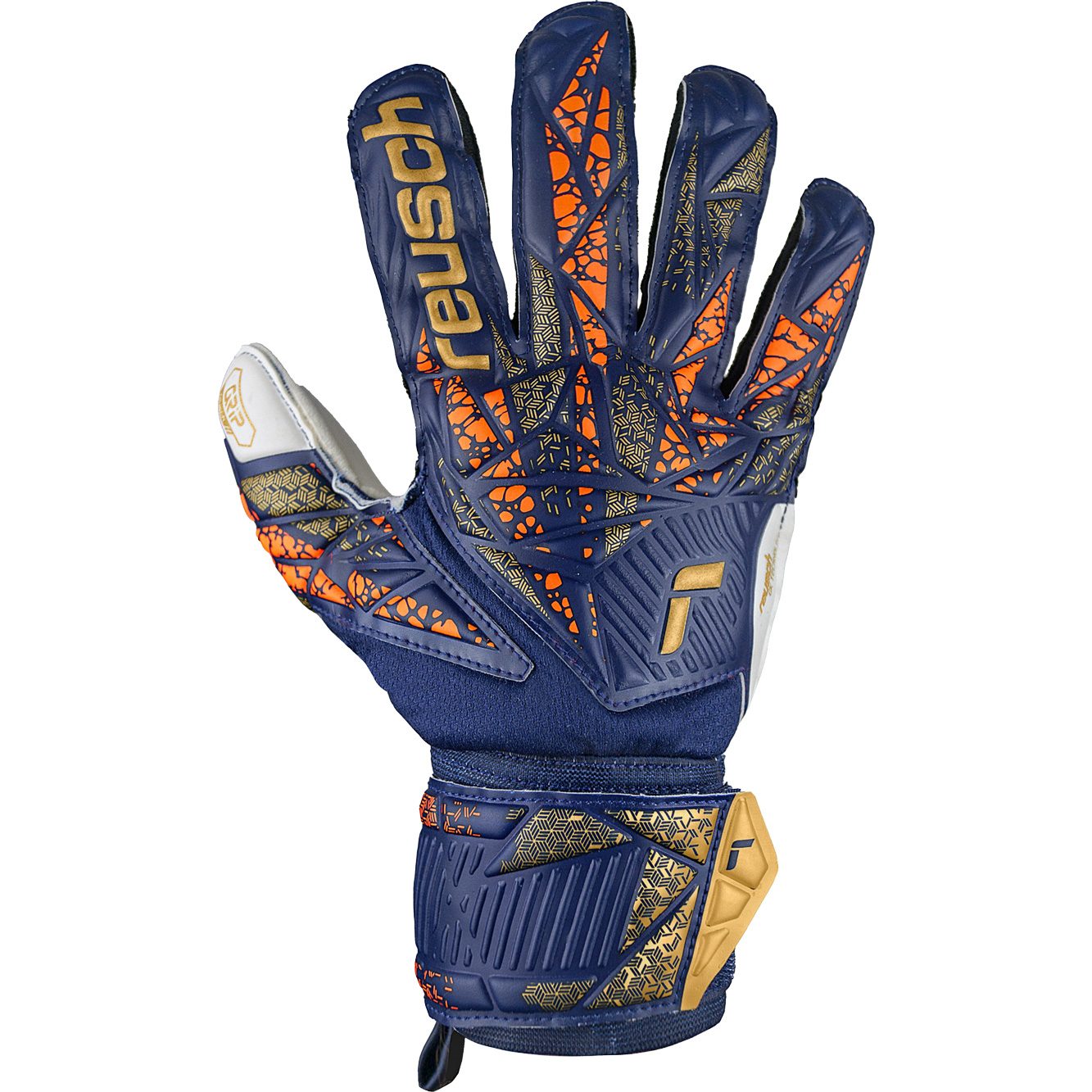 Reusch Attrakt Grip Torwarthandschuhe premium blue