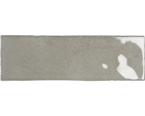 Steengoed Metrotegel Nolita grijs 6,5 x 20 x 0,9 cm glanzend