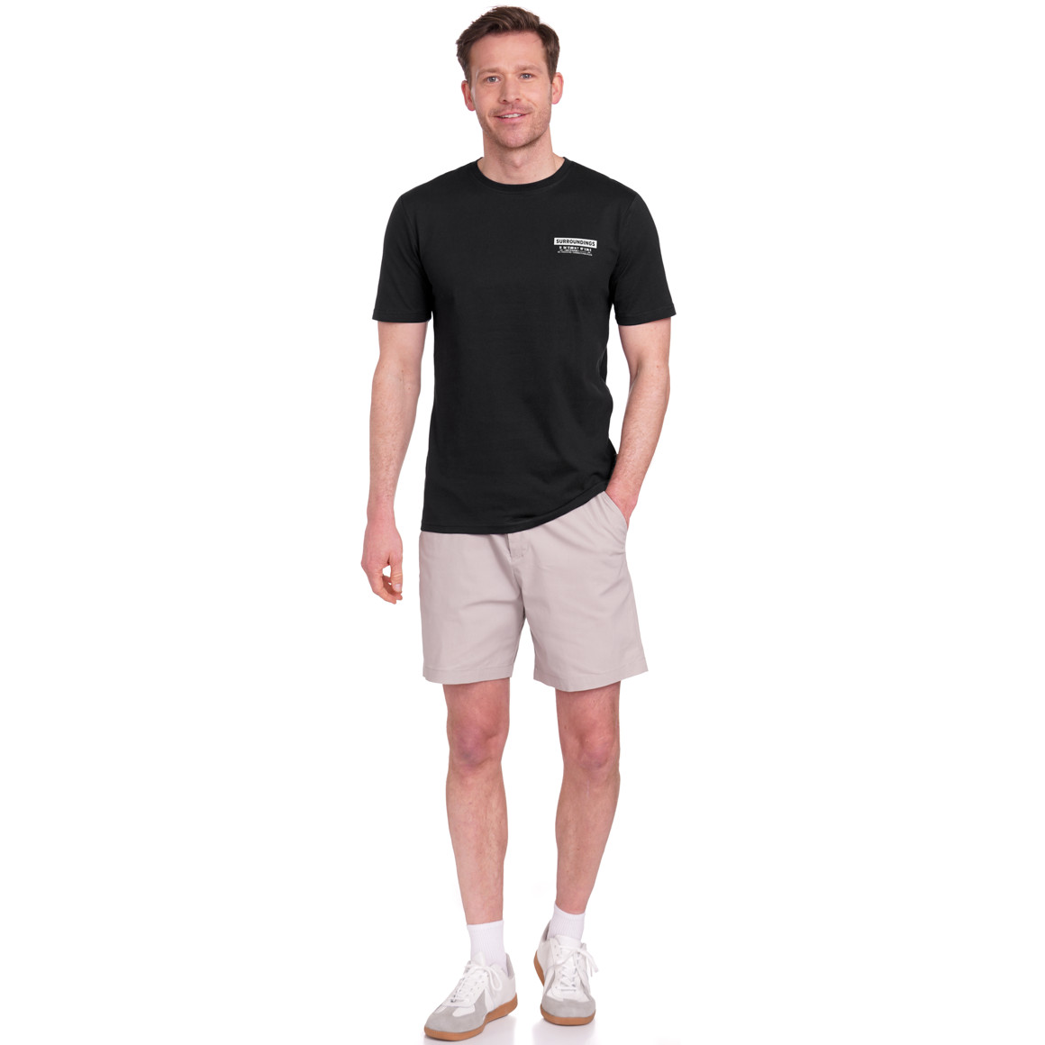 VanVaan Denim Herren T-Shirt mit Rücken-Print dunkelblau