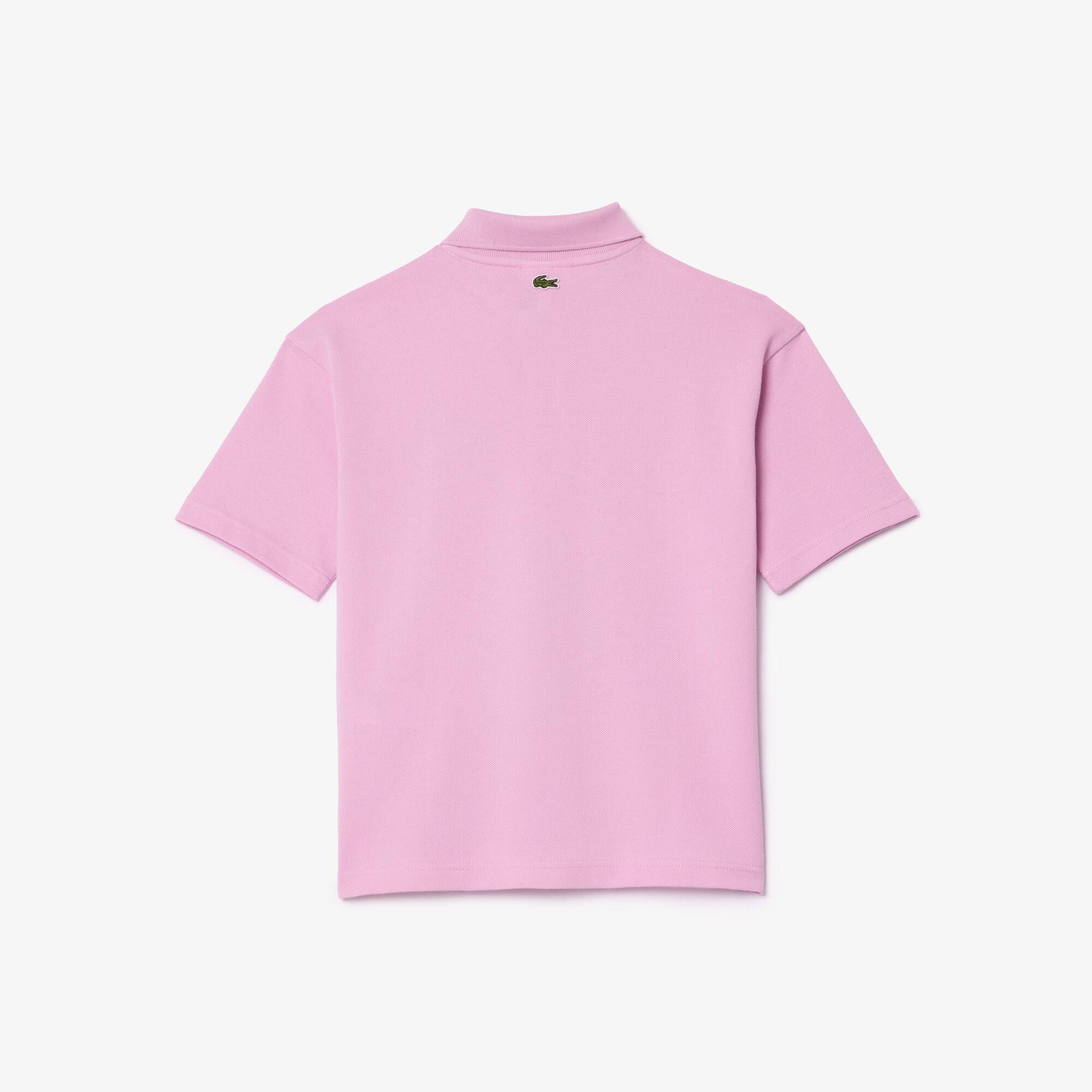 Polo en petit piqué de coton Polos - Rose - Lacoste - Enfant