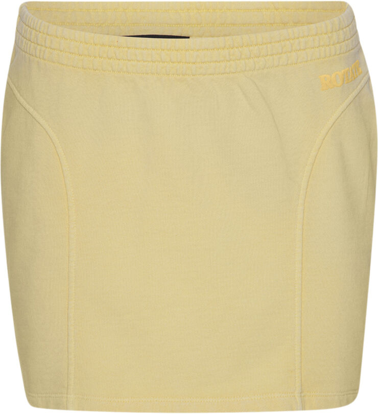ROTATE Birger Christensen ELASTICATED MINI SKIRT Golden haze