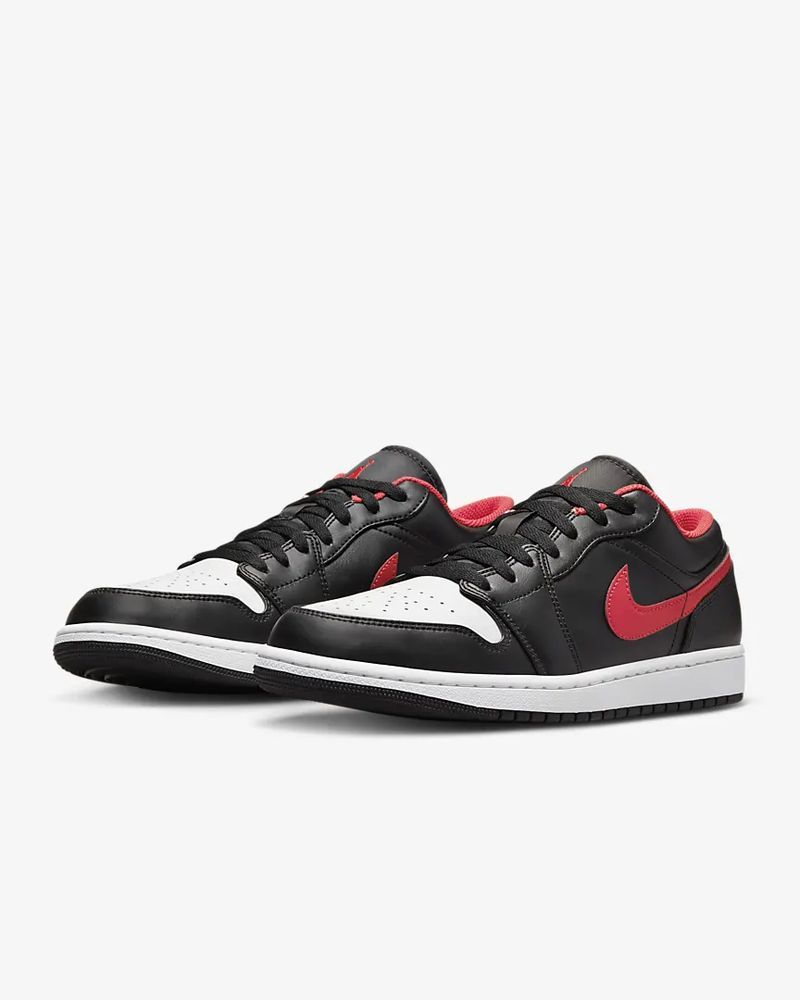 Chaussures Nike Air Jordan 1 Low Noir & Rouge pour homme