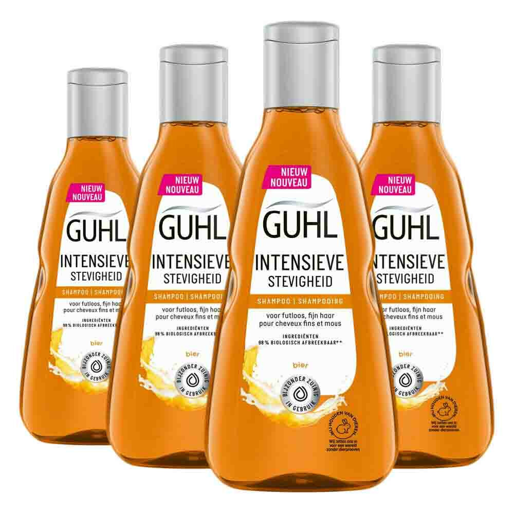 4x Guhl Shampoo Intensieve Stevigheid250 ml