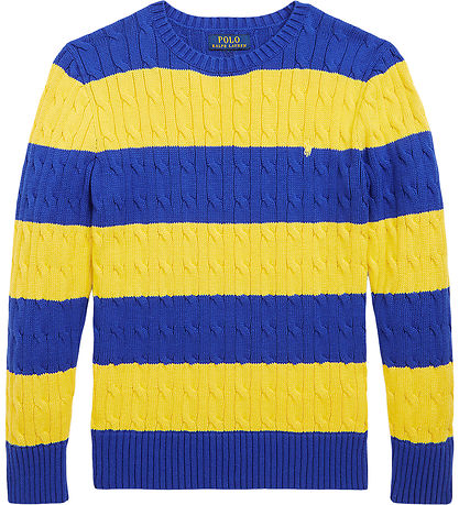 Polo Ralph Lauren Bluse - Strick - Blau/Gelb