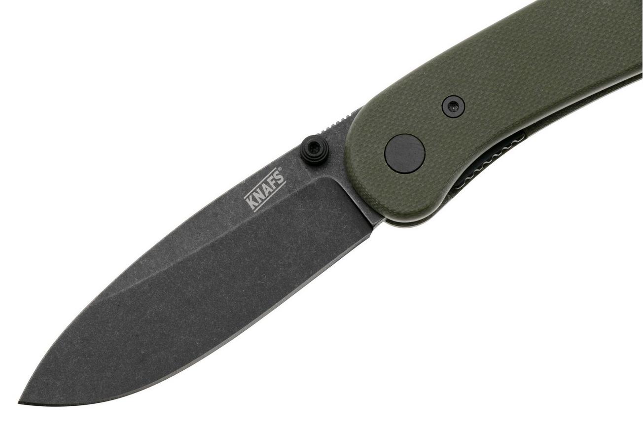 KNAFS Lander 1, KNAFS-00376, Black D2, OD Green G10 zakmes