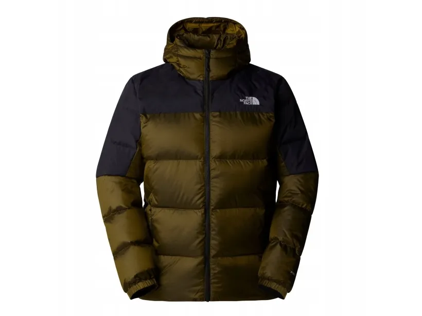 Kurtka diablo down hoodie-moss green black heather-tnf black-l THE NORTH FACE