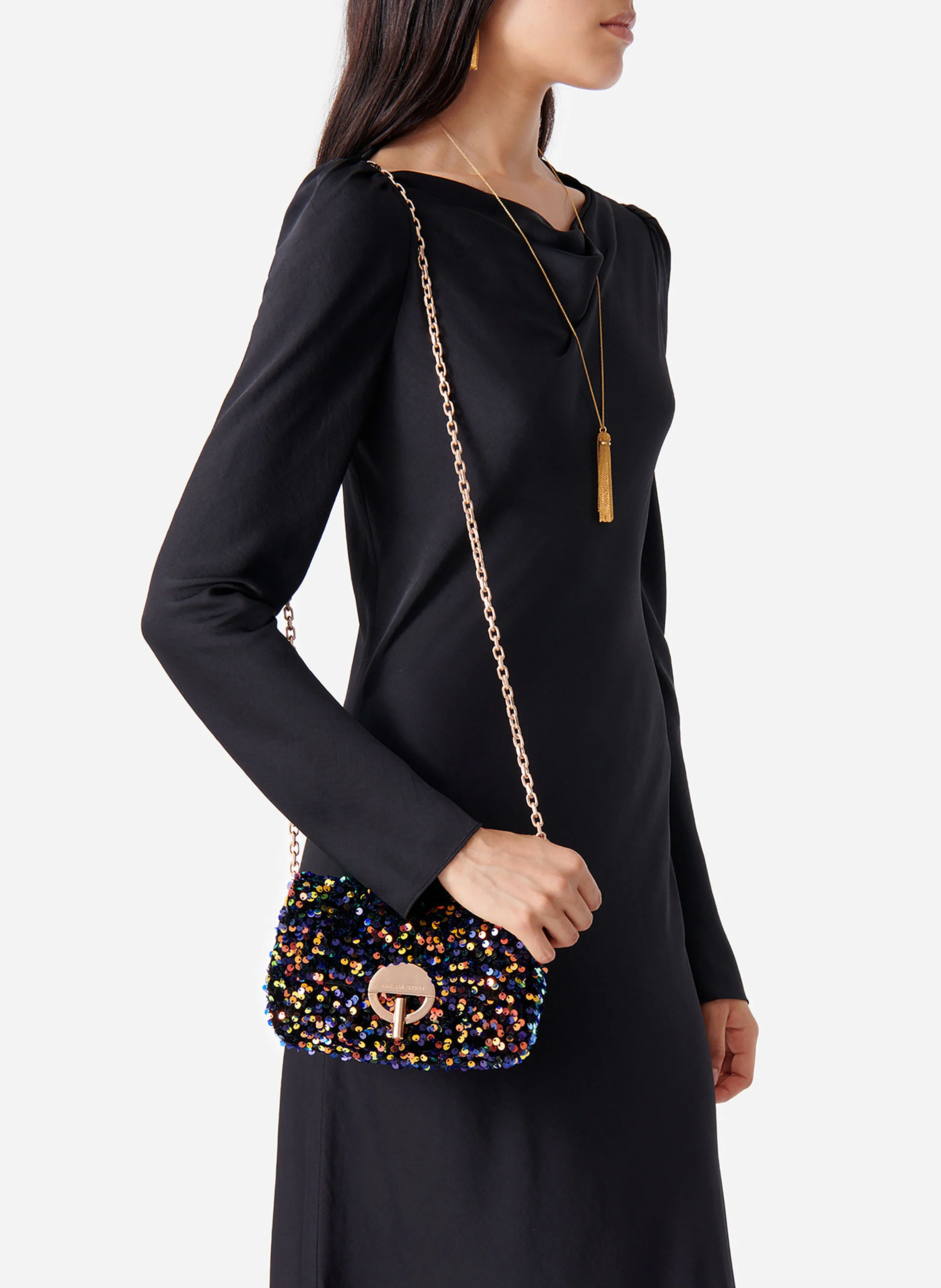 NANO MOON - Petit sac bandoulière à sequins | Multicolore