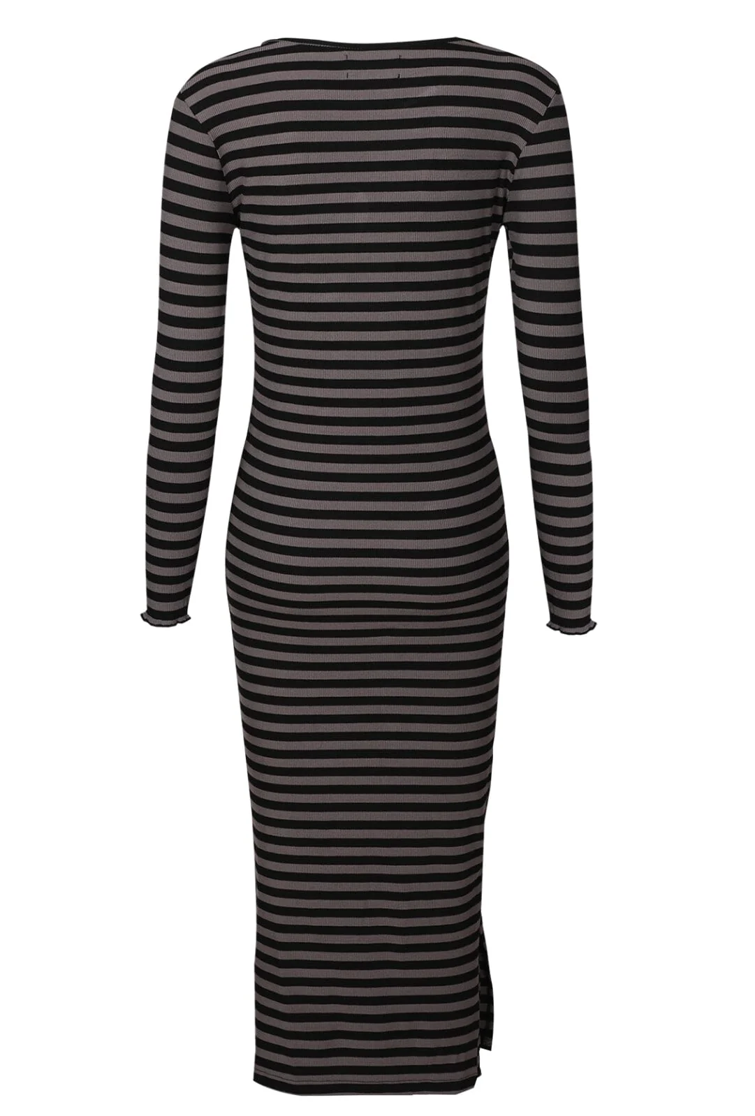 Liberte Natalia-Ls-Dress black dark grey stripe