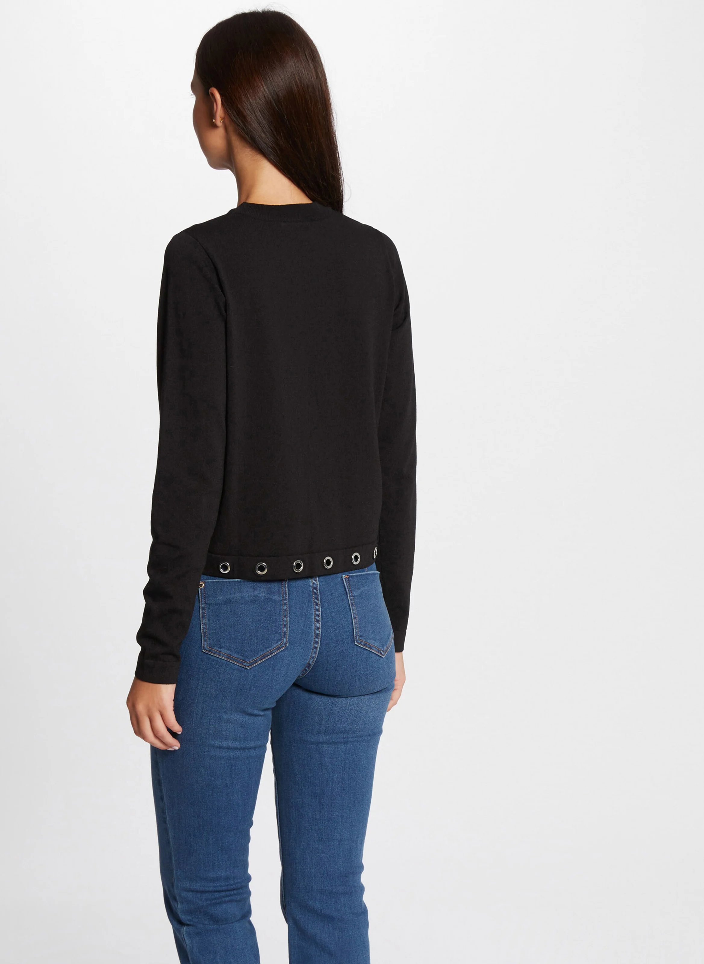 MAYE - Pull col rond| Noir