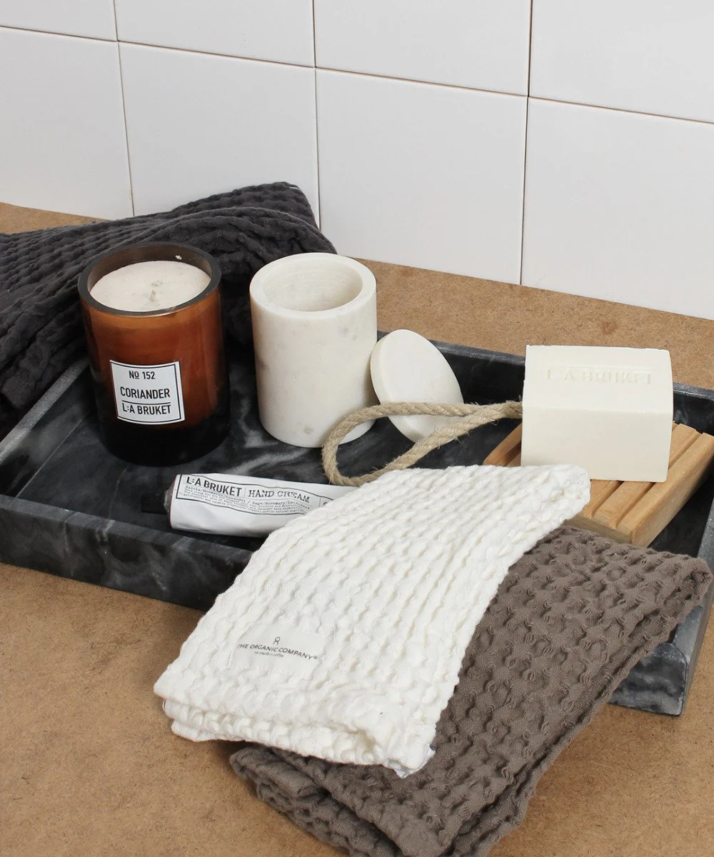 Bahne Interior  Opbevaringskrukke, marmor - hvid