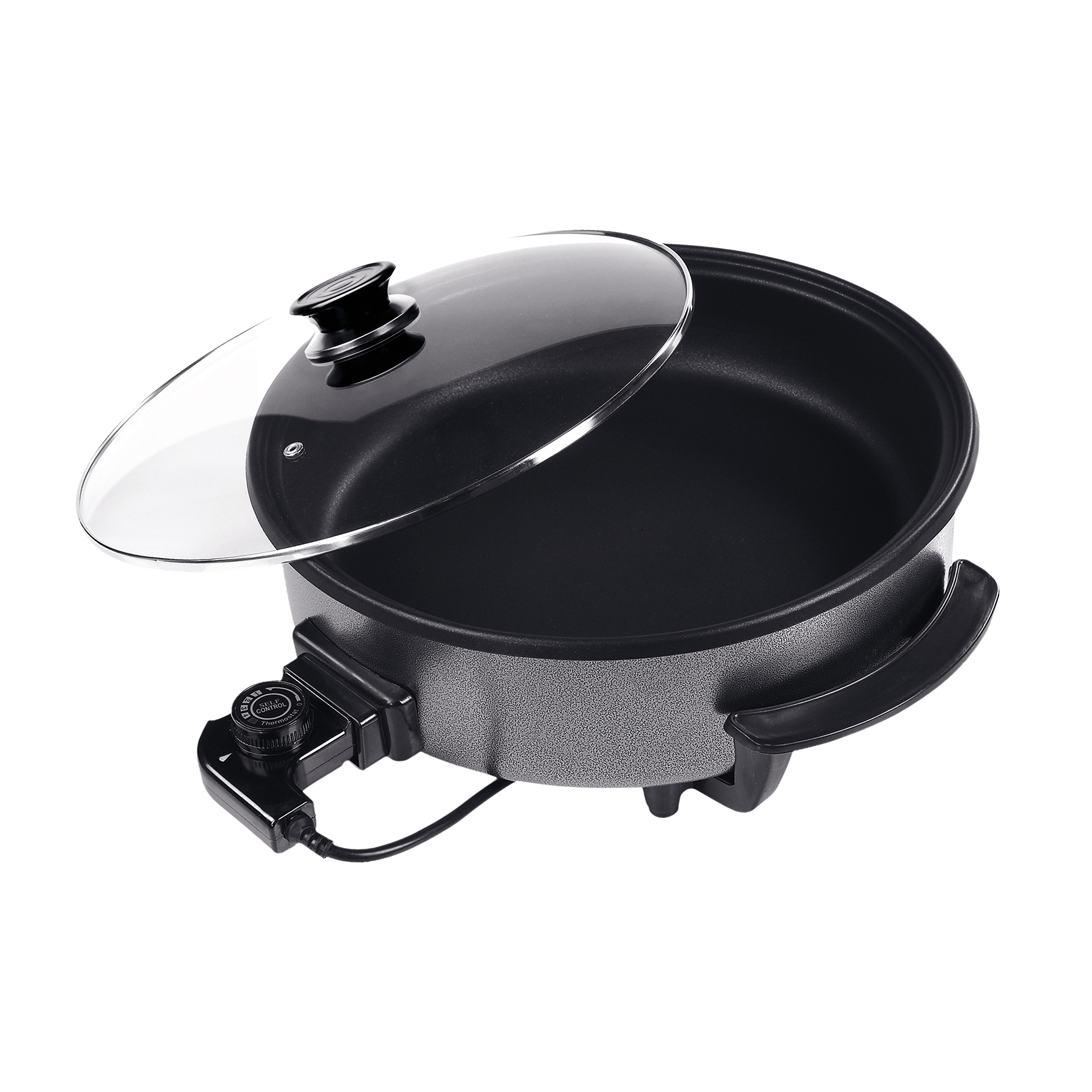 Pizza-Pfanne - schwarz - 1500 Watt