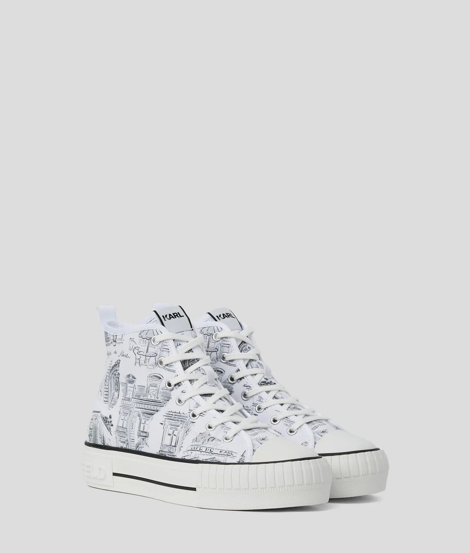 BASKETS KL X JORGE PARRA HIGH-TOP - Blanc