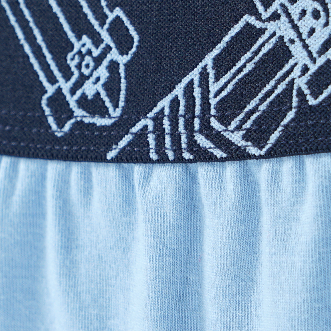 Yigga 3 Jungen Boxer mit Skateboards dunkelblau / blau