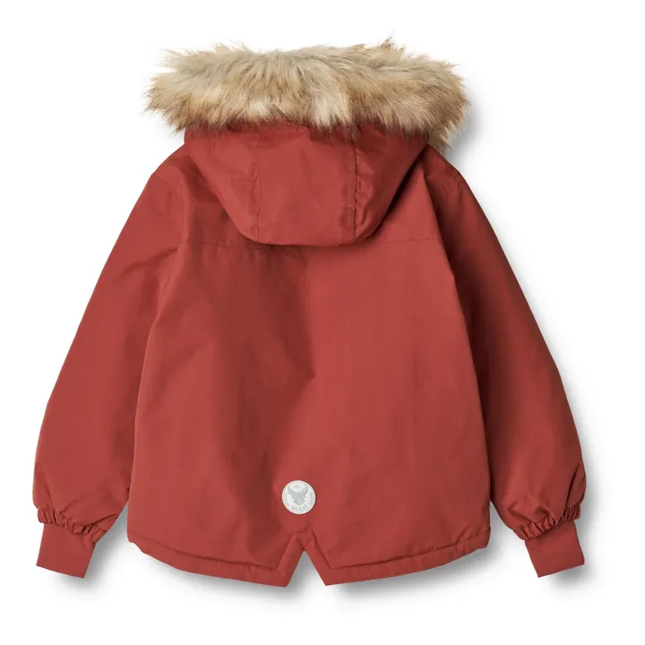 Wheat Anorak Façon Fourrure Matières Recyclées Momo Tech | Rouge