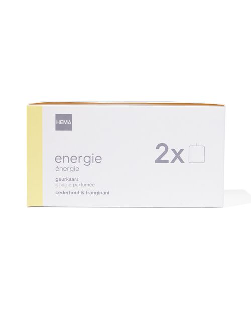 bougie parfumée XS énergie - lot de 2