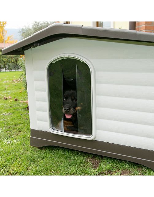 Ferplast Dogvilla Grijs&Bruin - Hondenhok