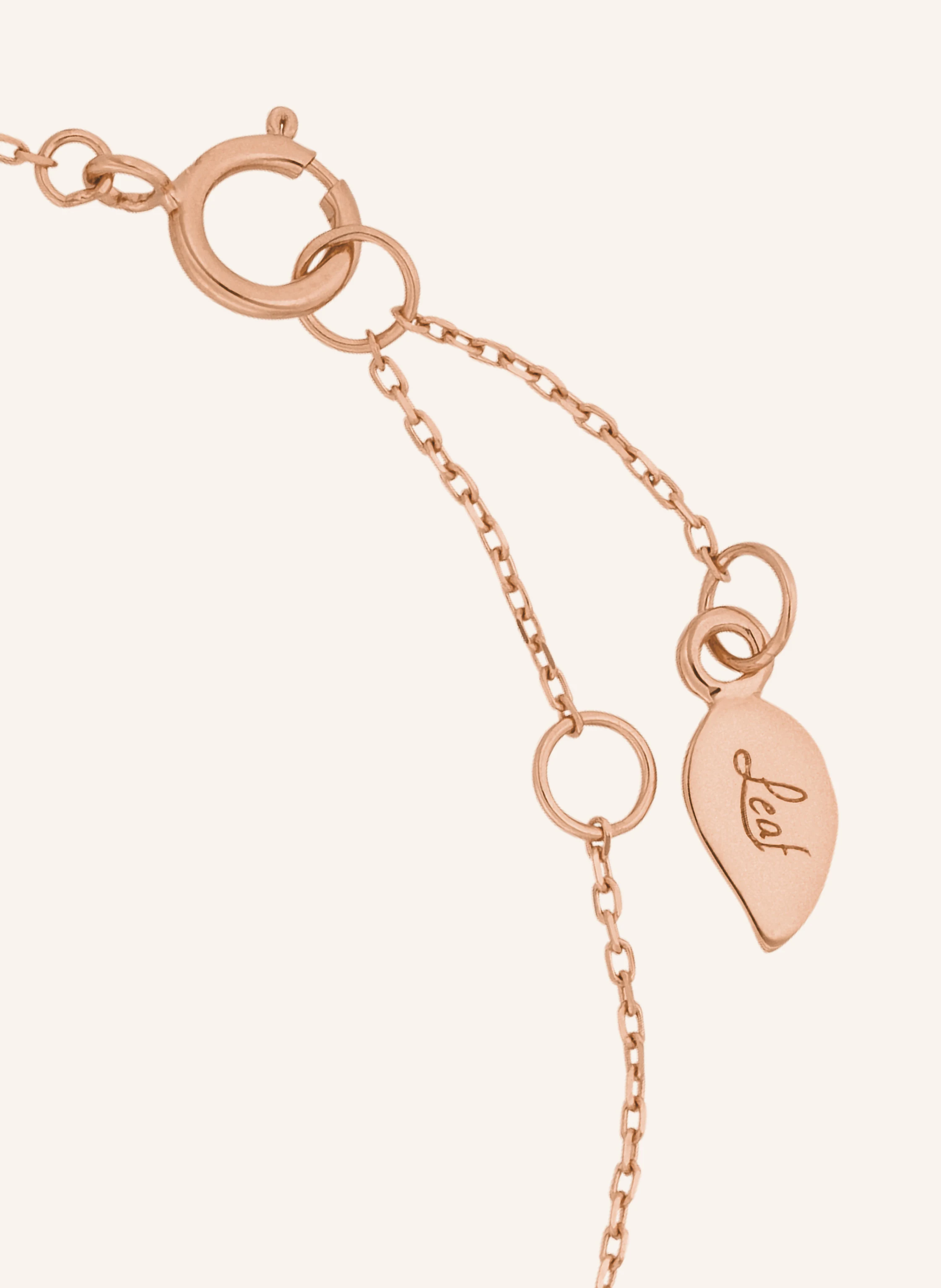 Leaf Armband HEART aus 18 Karat Roségold mit Diamanten