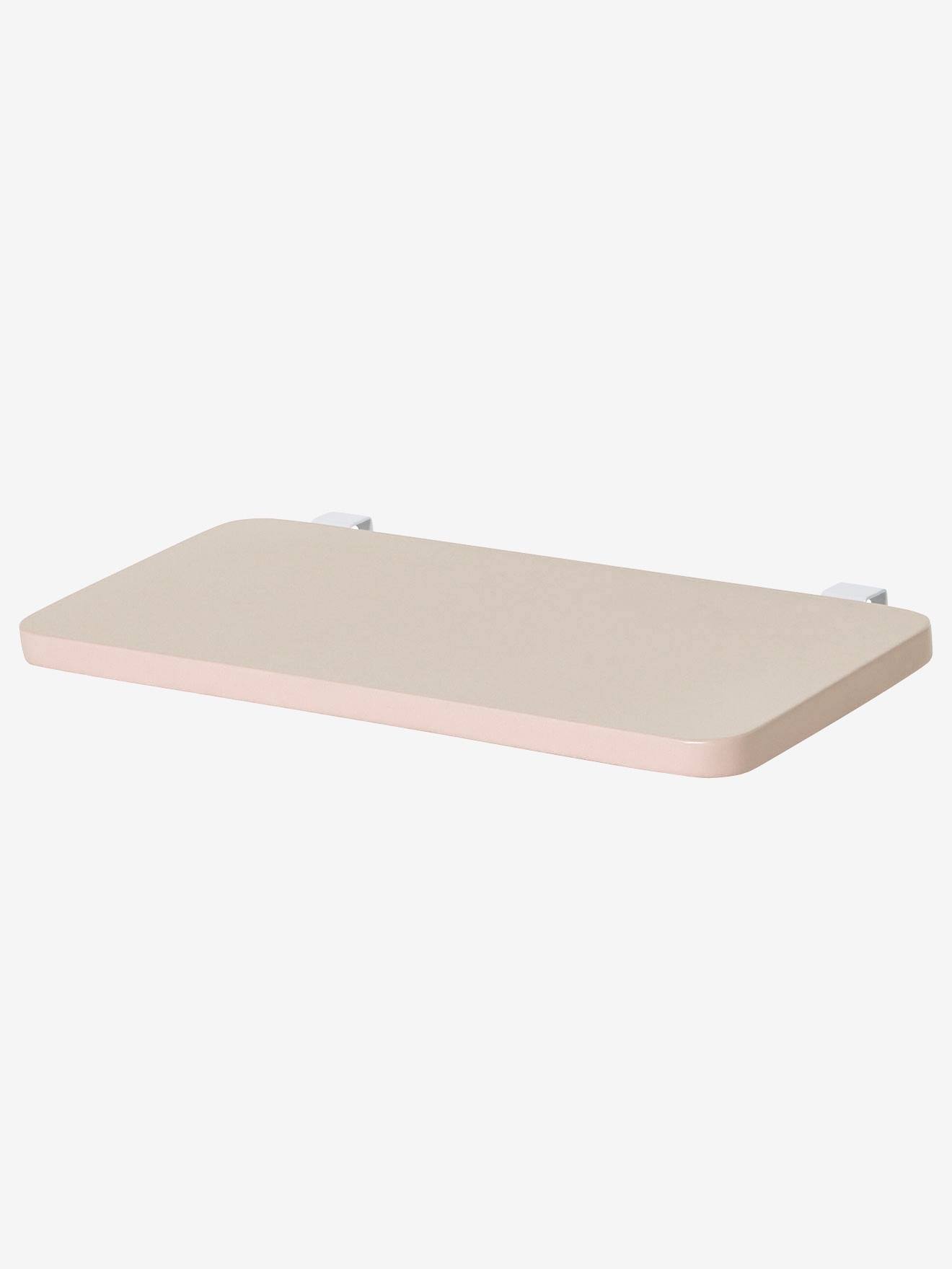 Prateleira/mesa de parede lisa verde-escura para beliche