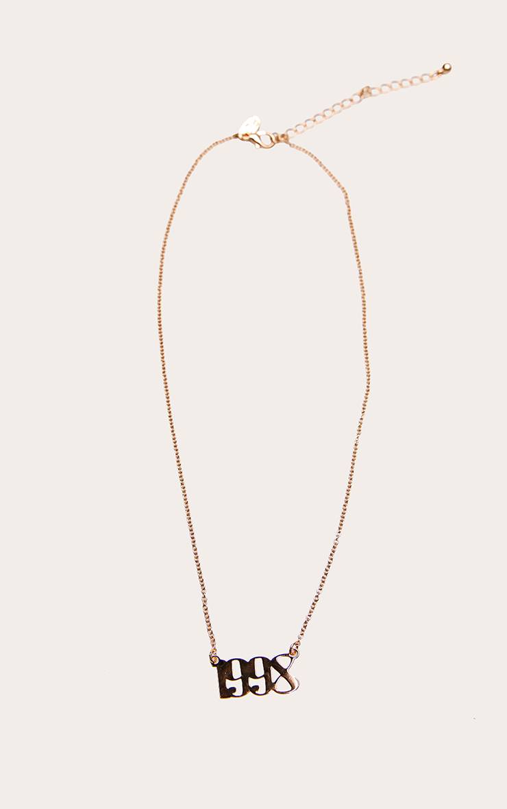 Doré Collier Année De Naissance 1998