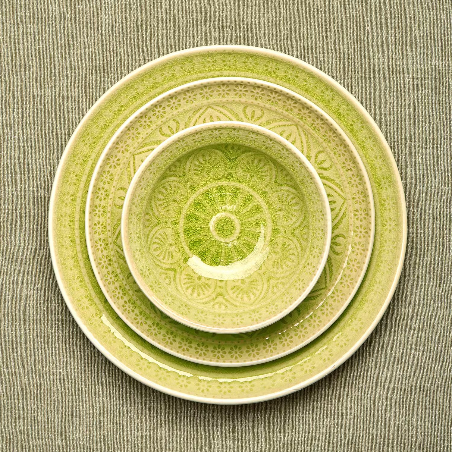 SUMATRA Teller 4er-Set