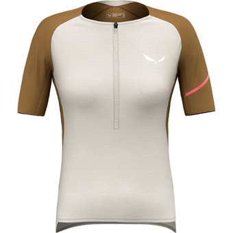 Salewa Vento AM Halfzip T-Shirt Oatmeal Damen