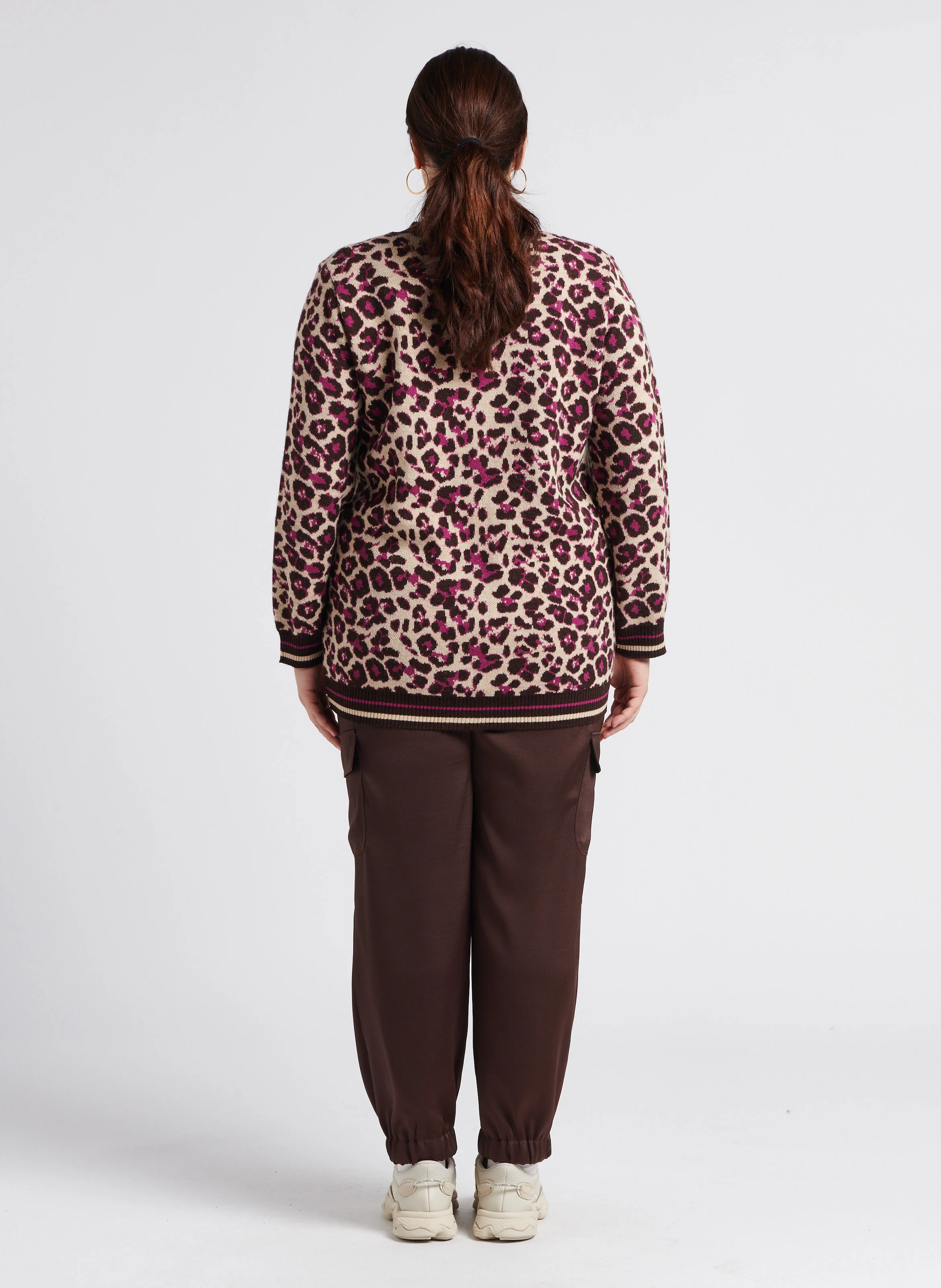 REBUS - Pantalon treillis satiné| Marron