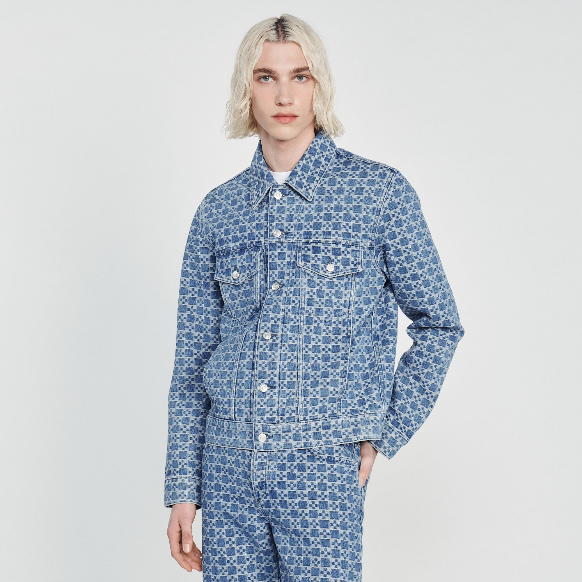 Blouson en denim Square Cross