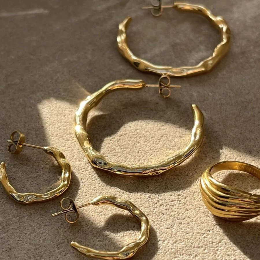 Sistie2ND Gabi X Sistie2ND Hoops Large Gold Plated 38mm