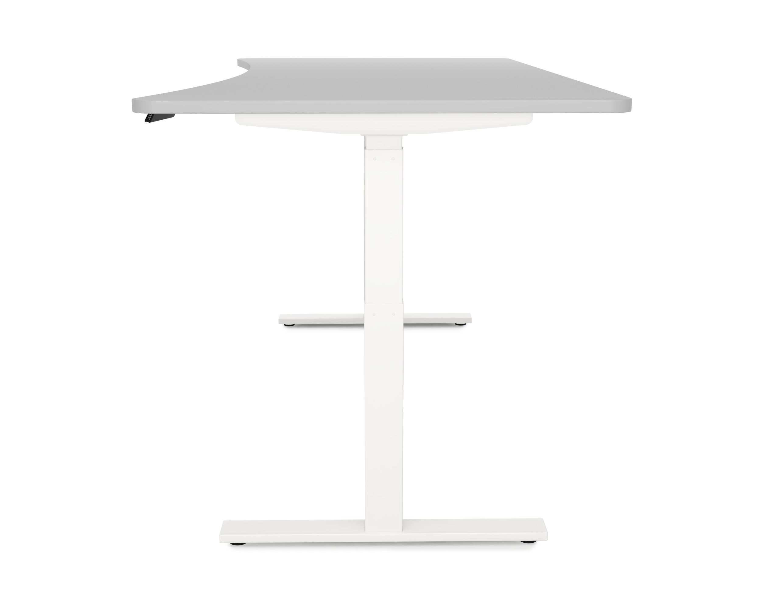 Stehpult elektrisch PREMIUM grau/weiss 200 x 92 cm