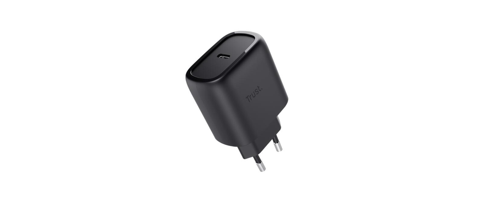 USB-Wandladegerät Maxo USB-C-GaN 45 W SchwarzUSB-C-Ladegerät mit 45 W und energieeffizienter GaN-Technologie