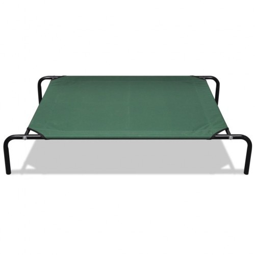 Cama elevada para cães, verde