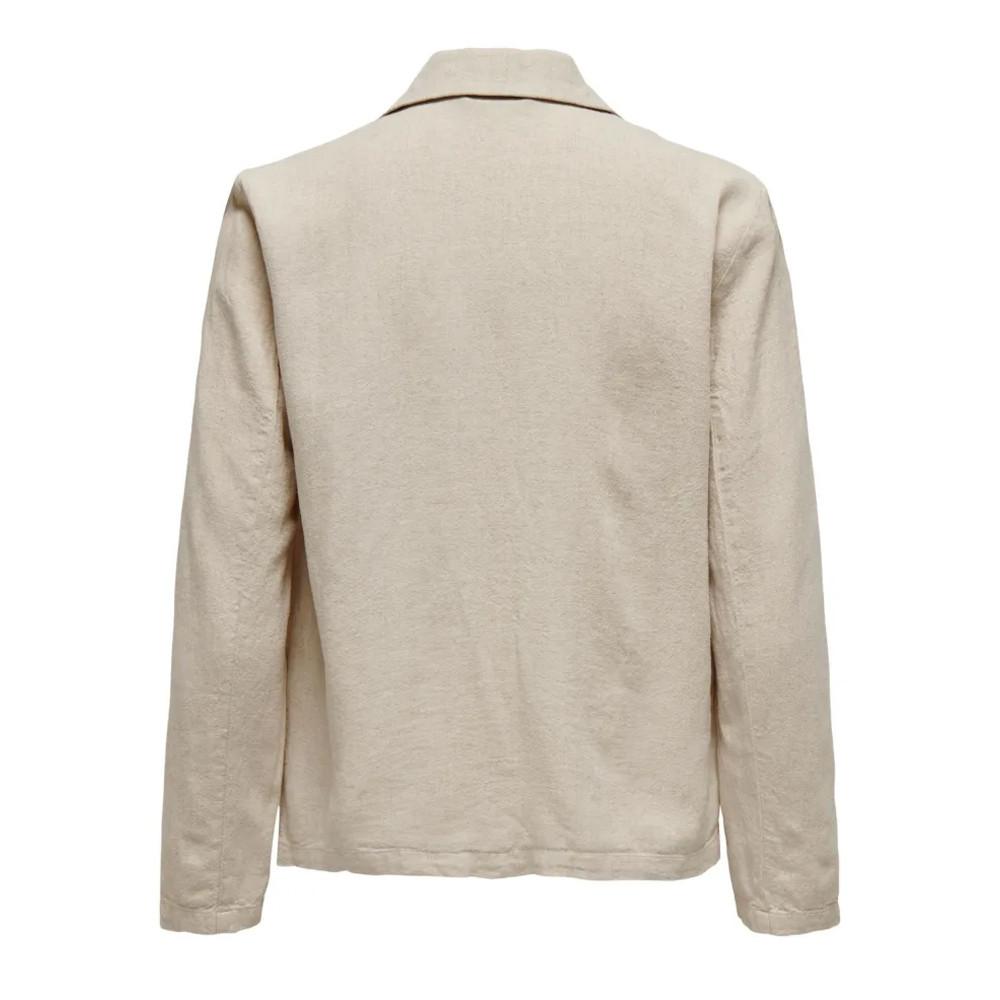 JDY Blazer Beige Femme LinJDY Linen