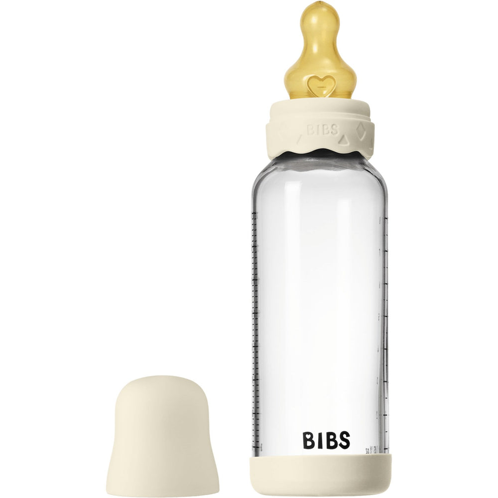 Køb Bibs Ivory Glass Boheme Baby Flaske Round Latex Medium Flow