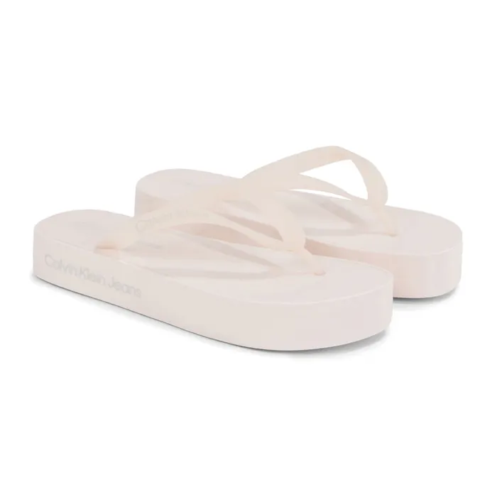Calvin Klein Flatform Logo Teenslippers Dames