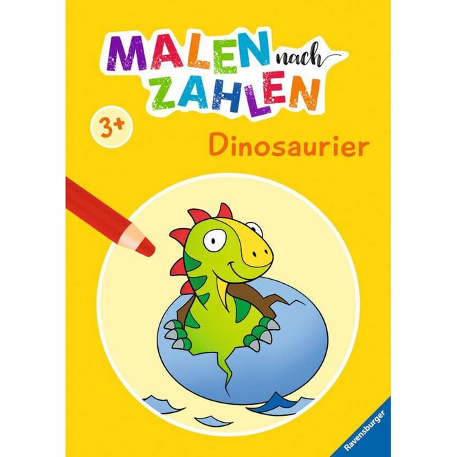 Malen nach Zahlen ab 3 - Dinosaurier