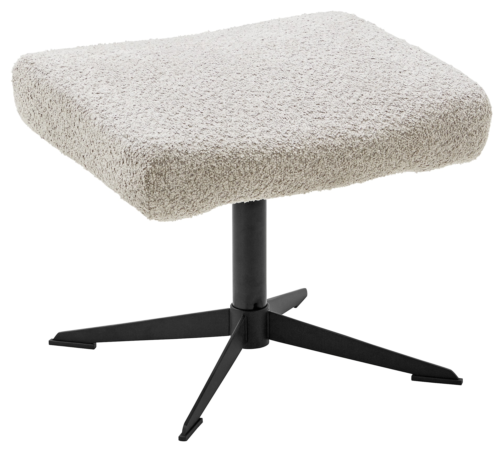LIV'IN Sessel mit Hocker MALMÖ light grey/ Eiche