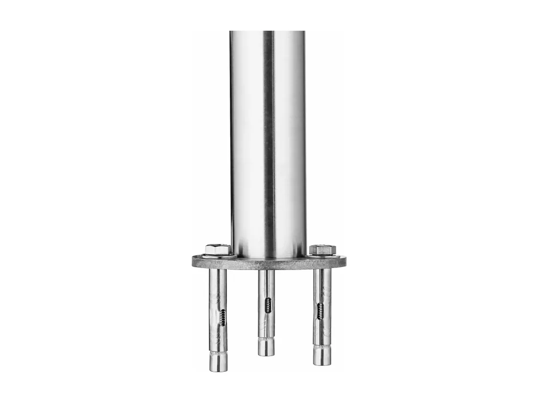 Garde-corps 200cm avec main courante, en acier inoxydable 201, pour intérieur et extérieur, garde-corps avec 5 traverses
