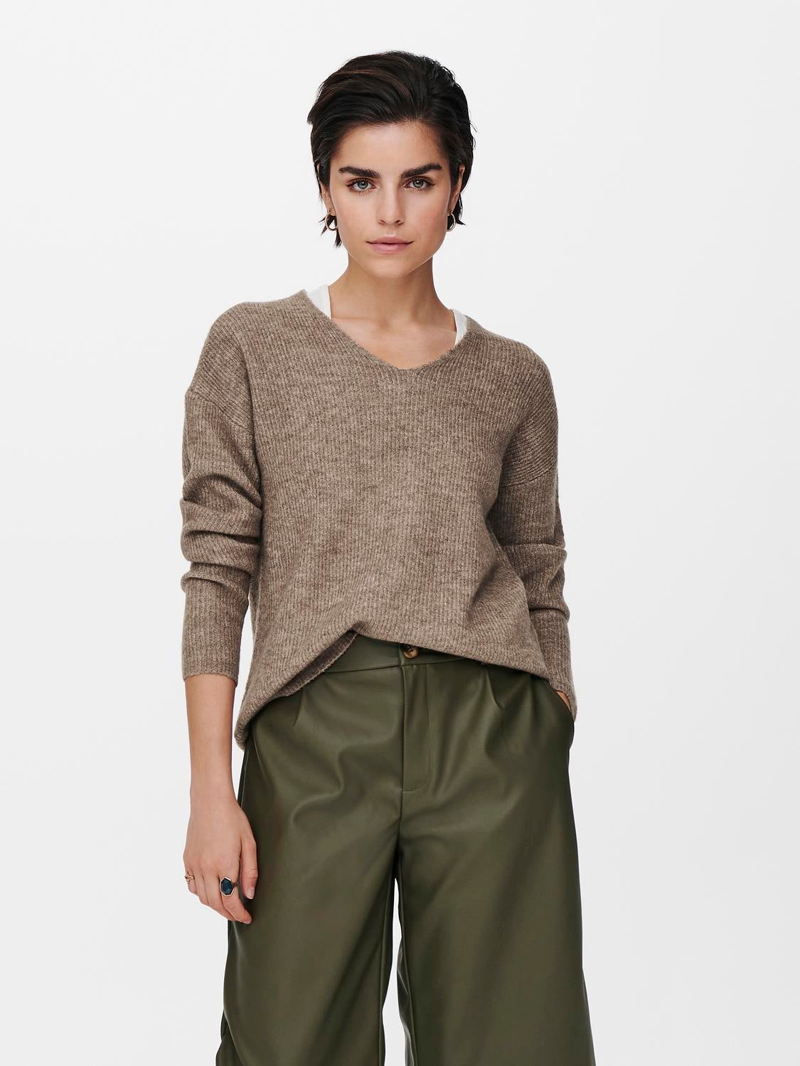 ONLCAMILLA Strickpullover Caribou