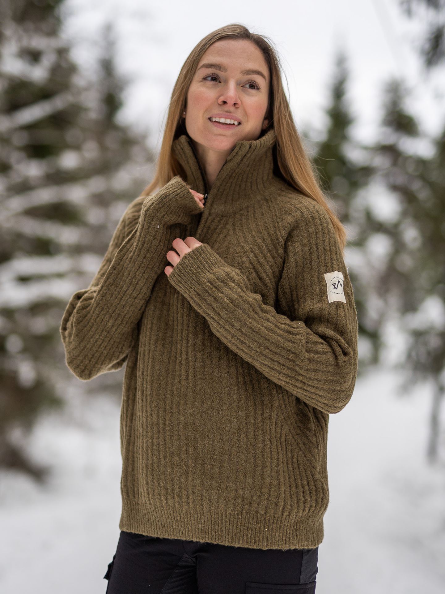 1222 Half Zip Genser
