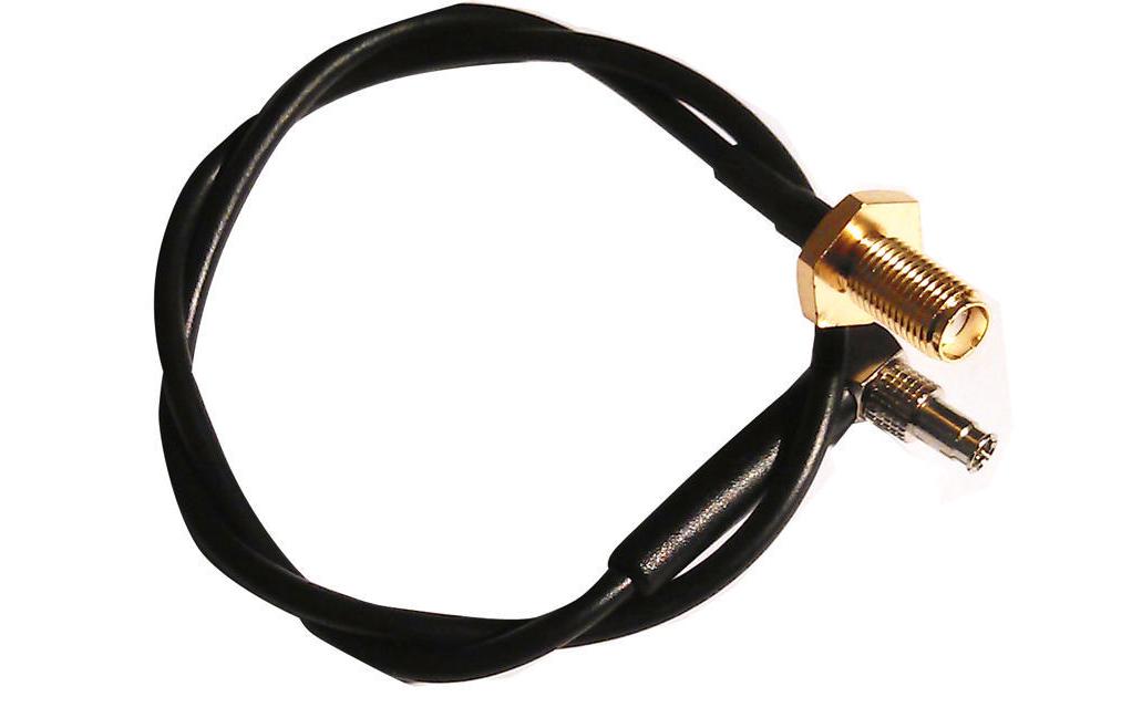 Antennenadapter 100 mm, SMA Buchse (f) - TS-9 Stecker (m)Kabel mit geringer Signaldämpfung