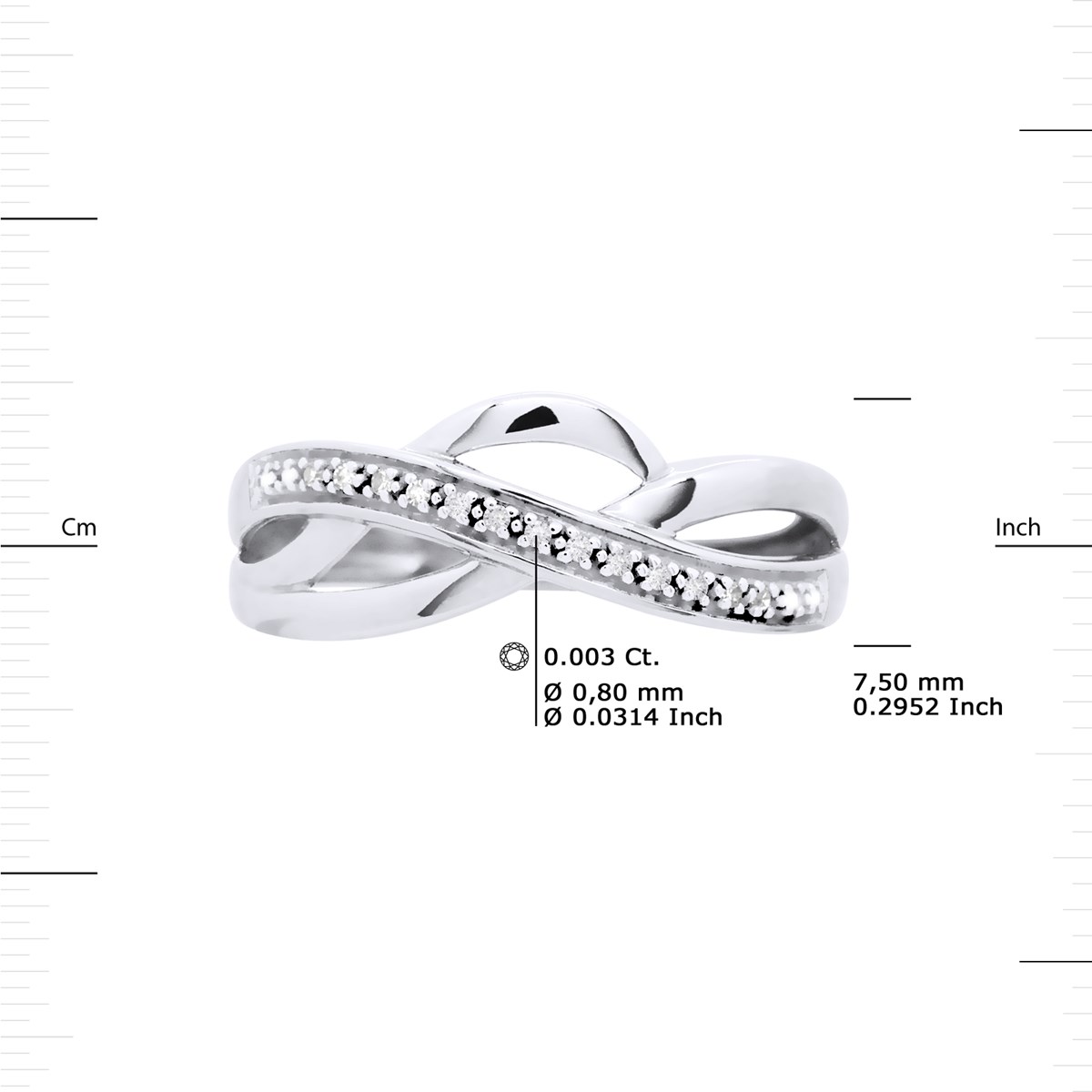 Alliance Diamants 0,040 Cts Or Blanc