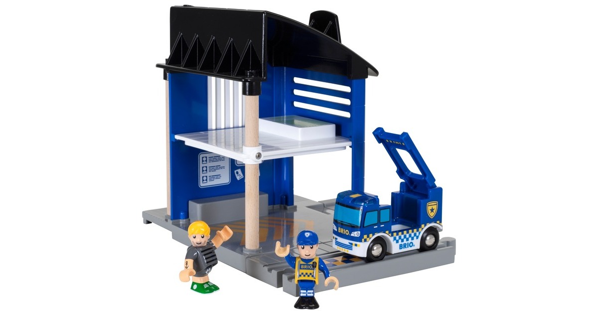 BRIOWorld - Politiebureau met voertuig Speelset