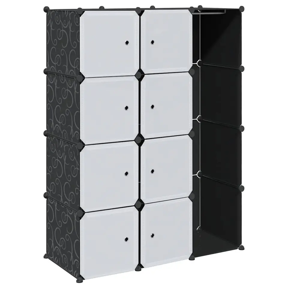 vidaXL - Kast - Zwart - Kunststof