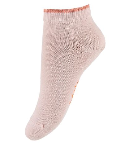 Molo AnkelStrømper - 2-pak - Noja - Rosa/Orange m. Glimmer