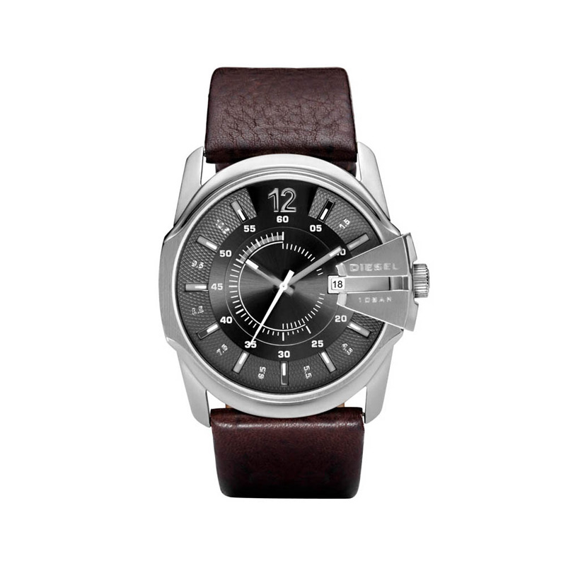Montre Diesel homme acier bracelet cuir