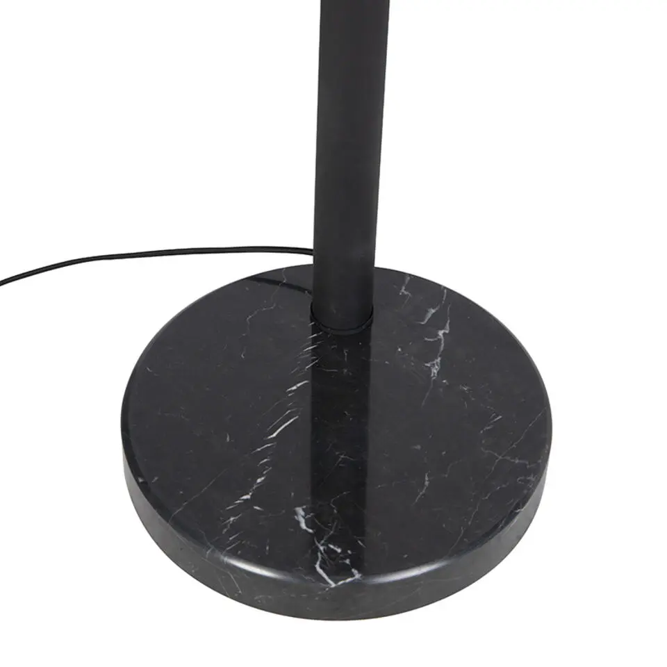 Qazqa vloerlampen sixties zwart e14