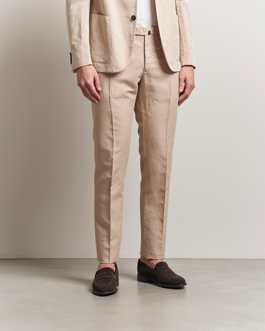 Incotex Slim Fit Chinolino Trousers Beige